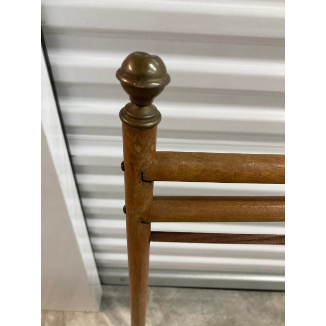 Antique Victorian Stick and Ball Towel Rack For Sale - Image 11 of 12