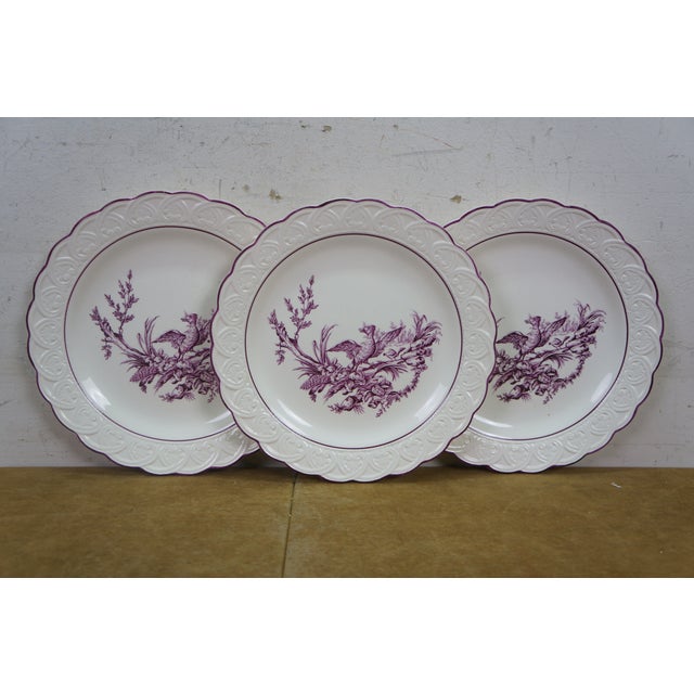Antique Wedgwood Etruria England Mennecy 5283 Dinner Serving Plates 9" - Set of 11 For Sale - Image 12 of 14