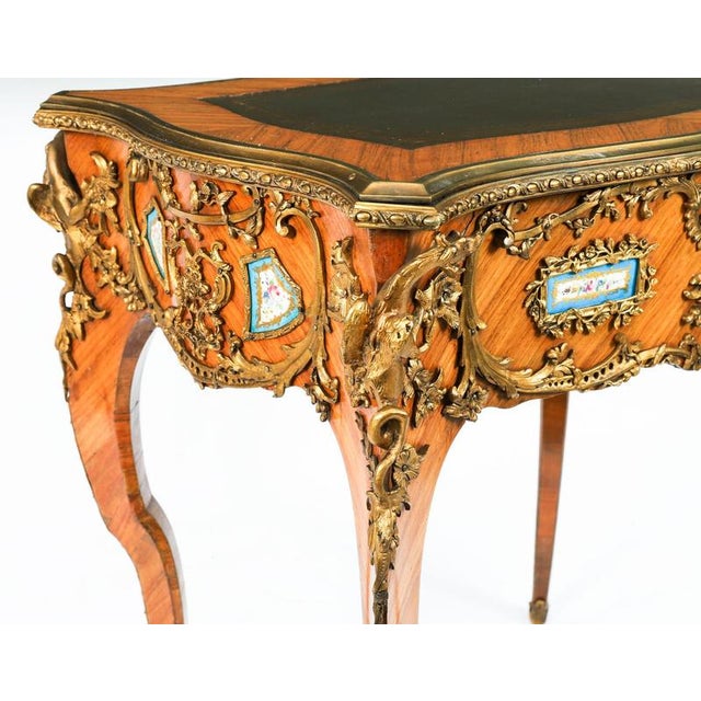 Antique French Ormolu Bureau Plat Desk after Linke, 19th Century For Sale - Image 15 of 18