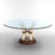 Exotic Vintage Carved Faux Elephant Tusk Glass Top Dining Table 20thC For Sale - Image 13 of 13