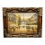 Paris Street Scene Artwork on Cotton Fabric – Eiffel Tower Cityscape For Sale