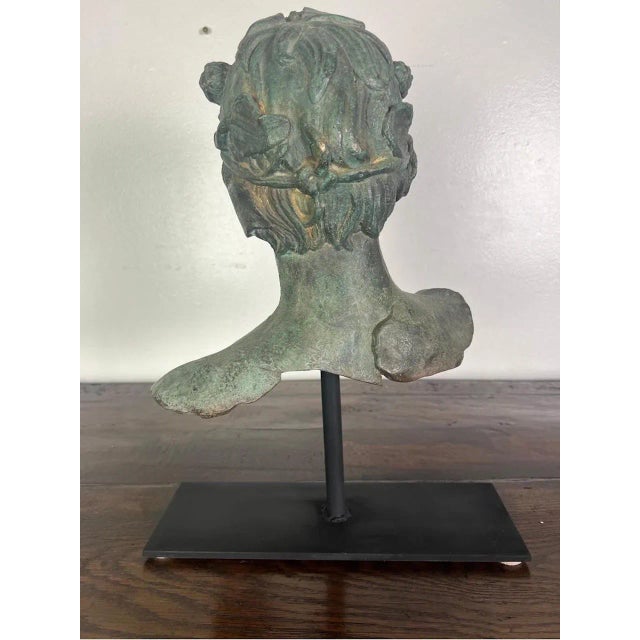 19th Century French Bronze Boy Head Sculpture in Louis XVI Style For Sale In Los Angeles - Image 6 of 10
