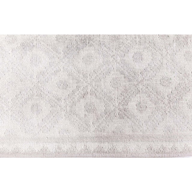 Mid-20th Century Indian Light Beige Handmade Cotton Runner For Sale - Image 10 of 10