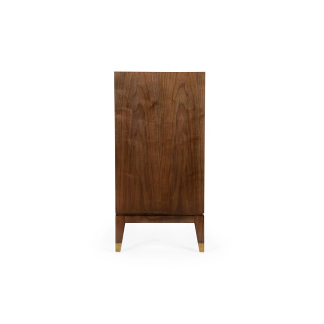 Transitional Andros Black Walnut Cabinet For Sale - Image 3 of 6