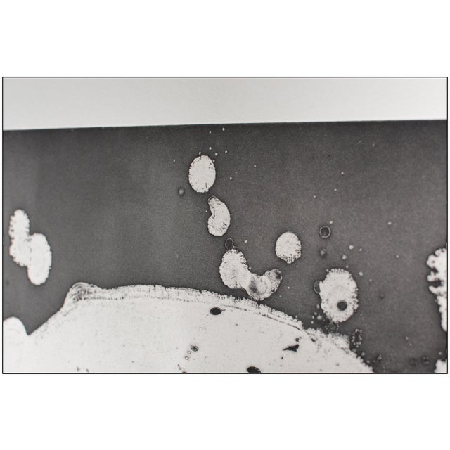 Abstract 1973 Island Plate (i.4; sfe.1h) Abstract Gray Aquatint and Etching Sam Francis For Sale - Image 3 of 6