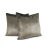 Contemporary Dedar Splendido Splendente in Taupe Lamina Argento Pillow Cover - 20" X 20" Brown Plush Velvet With Taupe Silver Foil Cushion Case For Sale - Image 3 of 6