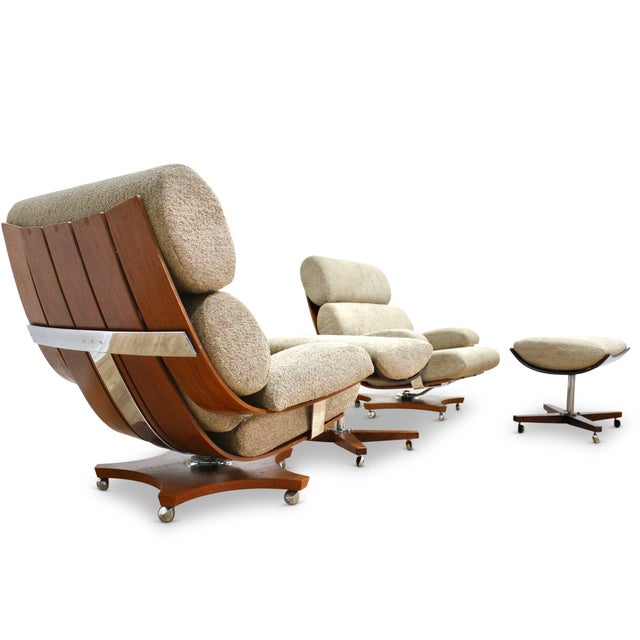 Pair of Mid Century Housemaster Lounge Chairs Attributed to G Plan For Sale - Image 12 of 18
