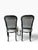 Vintage Chinoiserie Dark Jade Green Lacquer Faux Bamboo Cane Dining Chairs - Set of 6 For Sale - Image 9 of 18