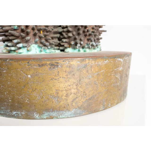 Bronze Large Brutalist Bronze Sculpture Signed Dlp 1971 For Sale - Image 8 of 10