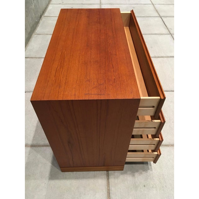 Wood Manner of Arne Wahl Iversen Danish Modern Chest of Drawers in Teak For Sale - Image 7 of 13