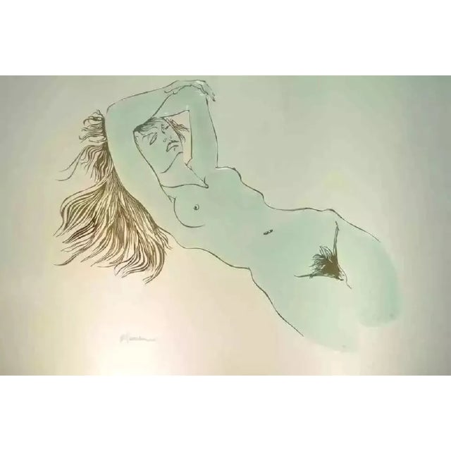 White Late 20th Century Eugene Massin Large Acrylic Lucite Nude Woman Wall Art Light Box Sculpture For Sale - Image 8 of 8