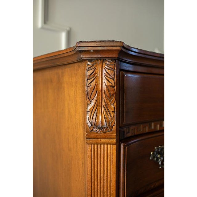 Burnt Umber Vintage Hekman Chest of Drawers For Sale - Image 8 of 18