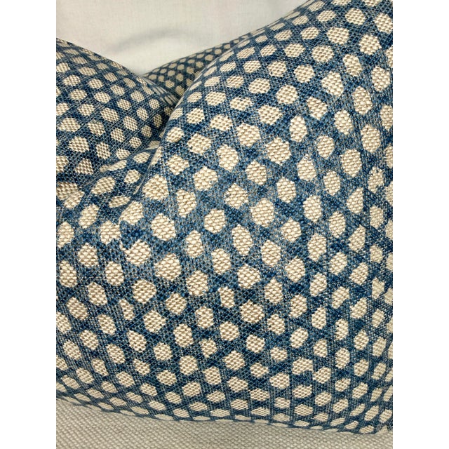 Custom pair of 16"x20" pillows covered in Fermoie "Wicker" in color N103 linen fabric. These pillows are knife edged, have...