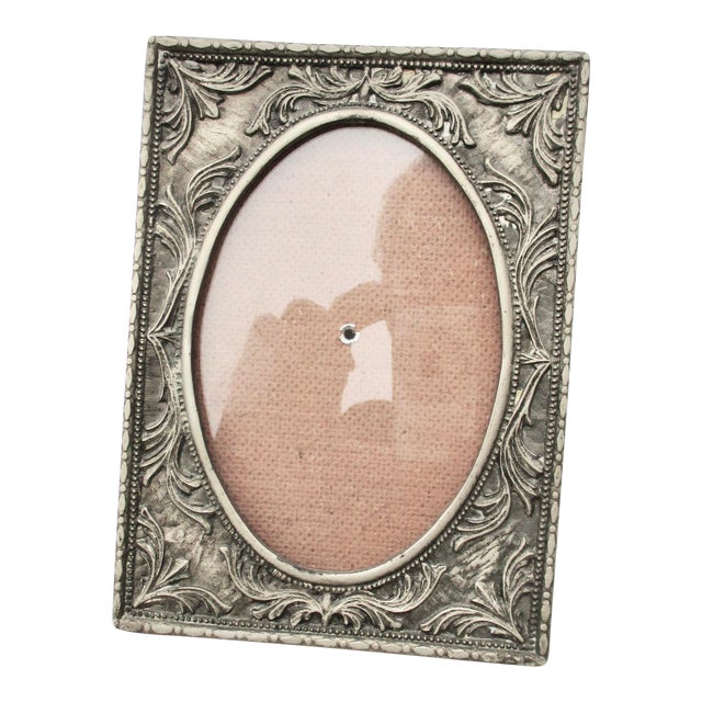 Tungsten Steel Alloy Photo Frame Circa 1910 For Sale