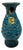 Brutalist Fat Lava Blue Turquoise Ceramic Vase by Charles Cart, Vallauris, France, 1960s For Sale