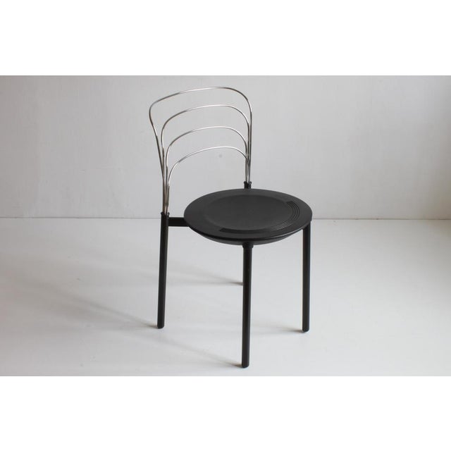 Postmodern Italian Delfina Dining Chairs by Giuseppe Raimondi for Tetide, 1987, Set of 4 For Sale - Image 3 of 14