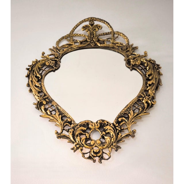 Bronze Rococo Louis XV-style Bronze Mirror For Sale - Image 8 of 13