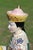 Italian Ceramic Asian Woman Handpainted Chinoiserie Figurine For Sale - Image 13 of 18