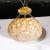 Art Deco White and Orange Glass Pendant Chandelier With Brass Fittings For Sale - Image 9 of 12