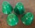 Antique 19th Century Chinese Bright Green Peking Glass Tea Cups & Saucers - Set of 4 For Sale - Image 13 of 18