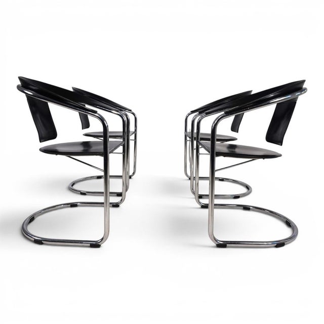 Dining Chairs by A. Rizzatto for Lo Studio, 1980s, Set of 4 For Sale - Image 10 of 18