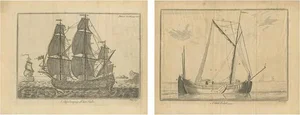 Pluche, Illustrations of Ships/Vessels, 1750, Prints, Set of 2