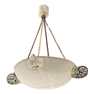 Ronces Chandelier by R. Lalique, 1926 For Sale