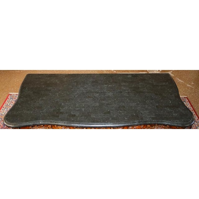 Maitland Smith George III Style Tessellated Marble Top Console Table For Sale In New York - Image 6 of 12