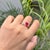English Pear Cut 1.45ct Ruby Diamond Open Face Modern 14k Gold Ring Size 5.5 For Sale - Image 3 of 18