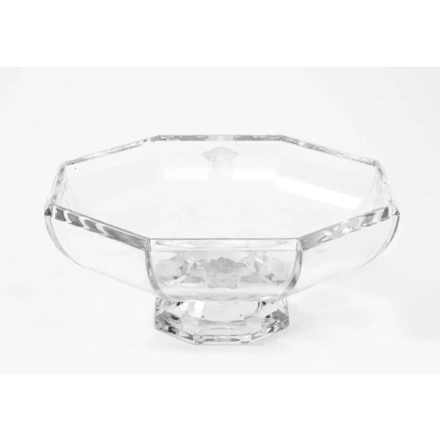 Mid-Century Modern Versace For Rosenthal Medusa Crystal Bowl For Sale - Image 3 of 13