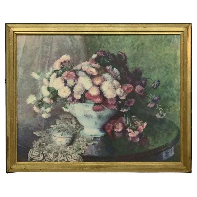 Vintage Floral Still Life Print 20th Century For Sale - Image 12 of 12