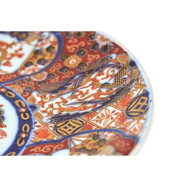 Ceramic Antique Japanese Imari Charger, 1900 For Sale - Image 7 of 9