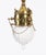 Antique Edwardian Brass & Cut Crystal Ceiling Lights, 1900, Set of 2 For Sale - Image 6 of 16
