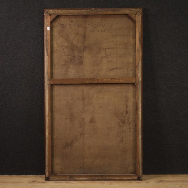 Italian Artist, The Alliance of Jacob and Laban, 1650, Oil on Canvas, Framed For Sale - Image 10 of 15