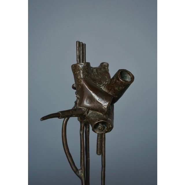 Metal Abstract Bronze Sculpture by Jetty Homan, Netherlands, 1972 For Sale - Image 7 of 12