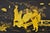 Vintage Chinoiserie Oriental Black Lacquer Gold Gilt Trestle Bench Coffee Table For Sale - Image 4 of 12