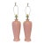 Vintage Mid Century Barbiecore Pink Ceramic Lamps- A Pair For Sale