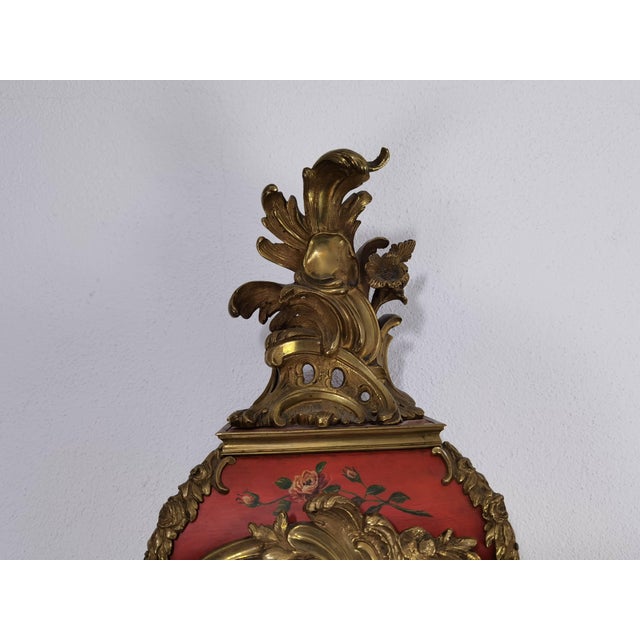 Antique Neuchâtel Pendulum Clock with Console, 1760-80, with Three Bells, 1770 For Sale - Image 6 of 18