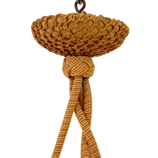 Mid-Century Scandinavian Wedgwood Style Pendant Light, 1930s For Sale - Image 3 of 8