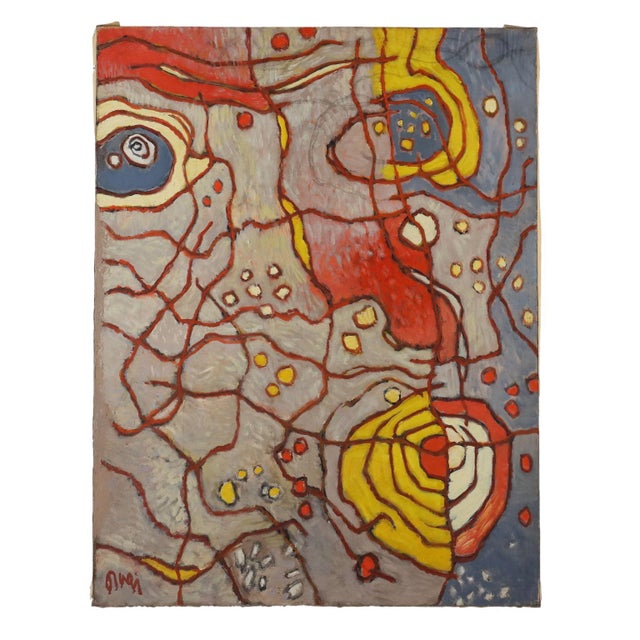 Orazi, Composition, Oil on Canvas For Sale - Image 11 of 11