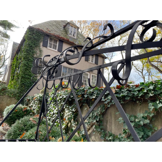 Tres Chic French Style Wrought Iron Baker’s Rack For Sale - Image 11 of 12