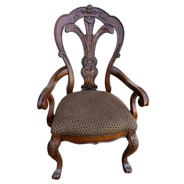 English Bernhardt Grand Savannah Dining Chairs - Set of 6 - Vintage Early 21st Century For Sale - Image 3 of 7