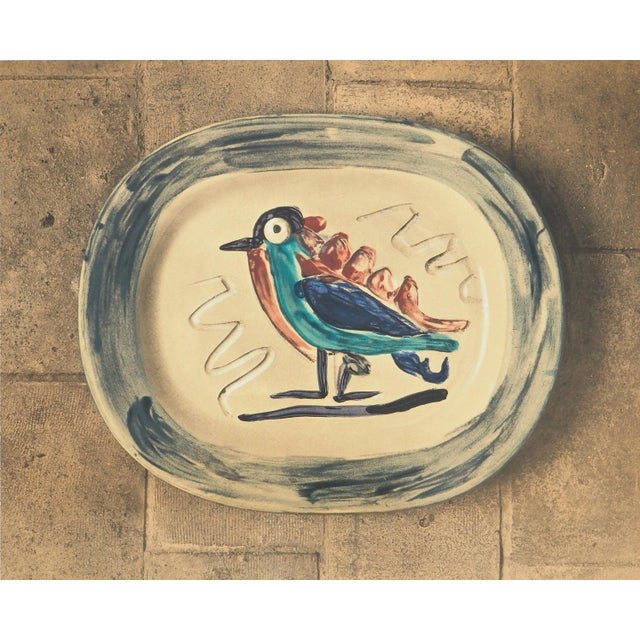 Pablo Picasso, Madoura Ceramic, Colorful Bird, Lithograph For Sale - Image 6 of 6