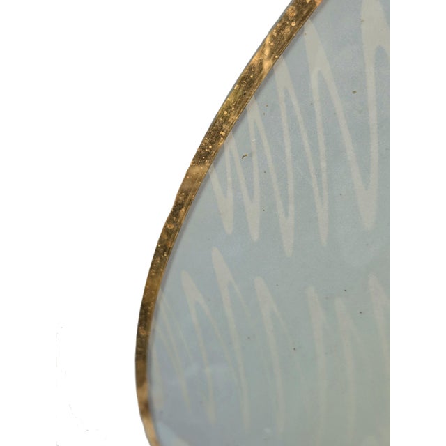 1960s Space Age Ufo Glass Pendant by Doria– Ice Blue & Seafoam Rare German Space-Age Design For Sale - Image 11 of 13