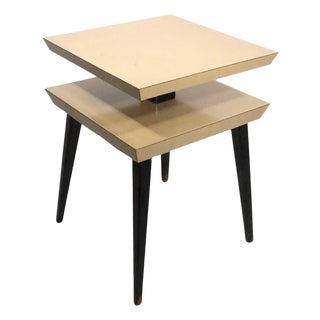 Mid Century Two Tier Side Table For Sale