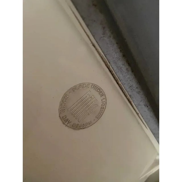 Robin Day Robin Day Swivel Chairs in Green Upholstery and Aluminum, 1960s For Sale - Image 4 of 11