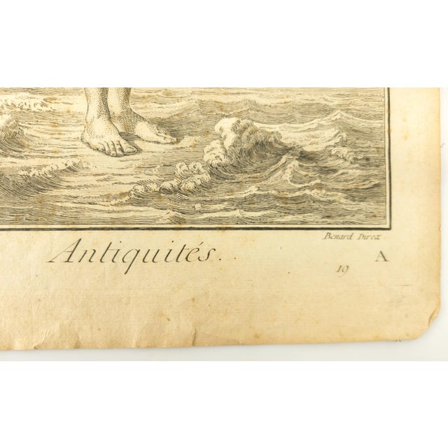 19th Century French Copper Engraving Print of "Antiquities" by Benard Direxit For Sale In New York - Image 6 of 8