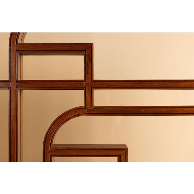 Room Dividers in Walnut and Glass, Italy, 1970, Set of 4 For Sale - Image 14 of 18