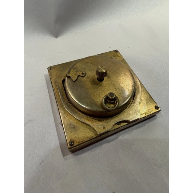 Antique Swiss Art Deco Travel or Desk Clock With Guilloché Enamel For Sale - Image 12 of 15