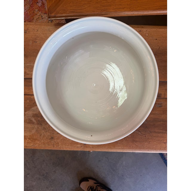 Port 68 Port 68 Blue & White Chinoiserie Porcelain Centerpiece Bowl For Sale - Image 4 of 6